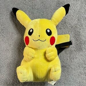Pikachu Pokemon Plush Purse Backpack 13" Adjustable Game Freak 2014 Nintendo